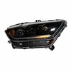 Renegade Fullled High/Low Beam Sequentail Head Light - Glossey Black/Clear CHRNG0687-B-SQ